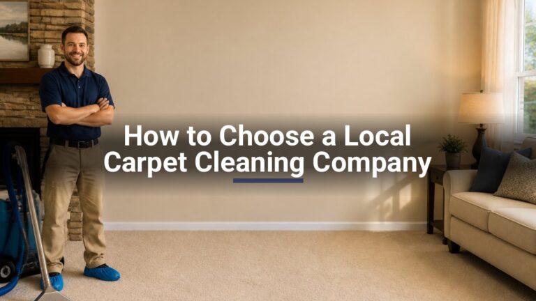 Read more about the article How to Choose a Local Carpet Cleaning Company